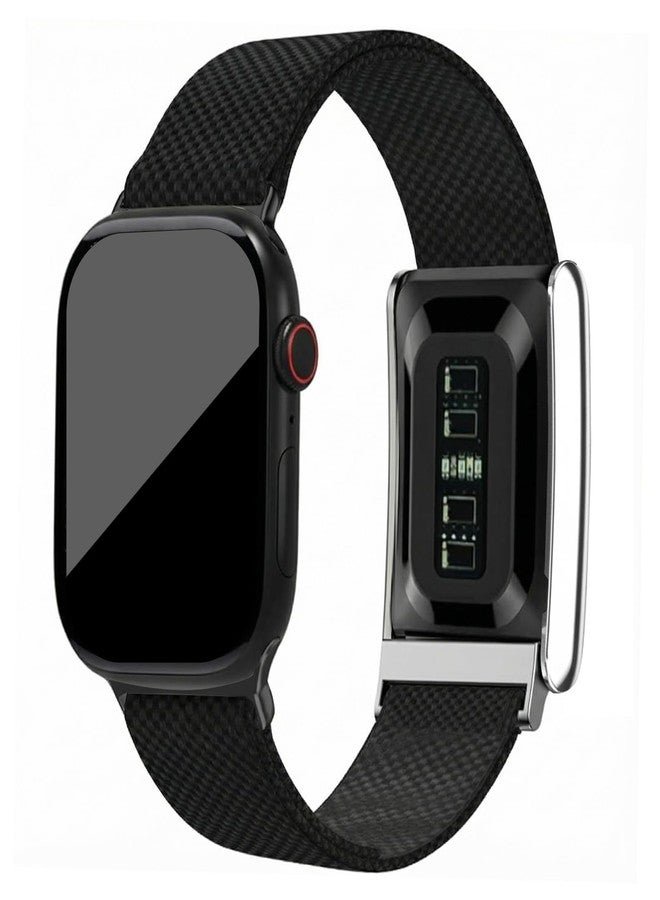 فيتسنت سوار معصم بديل فائق النعومة متوافق مع سوار Whoop 5.0 وساعة Apple Watch، سوار معصم متوافق مع ساعة Apple Watch 44/45/46/49 مم وساعة Whoop MG (MG) - Image 2