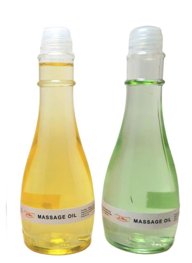 Generic Massage oil for body massage, 2 pieces, distinctive scents 