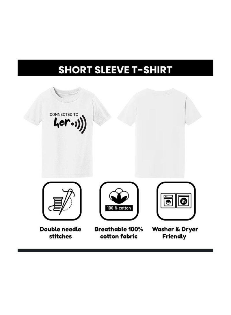 برينت شوب فور مي تي شيرت للأزواج لعيد الحب - تي شيرت قطني بأكمام قصيرة ورقبة دائرية متطابقة للأزواج - هدية لصديقك وصديقتك - Image 4
