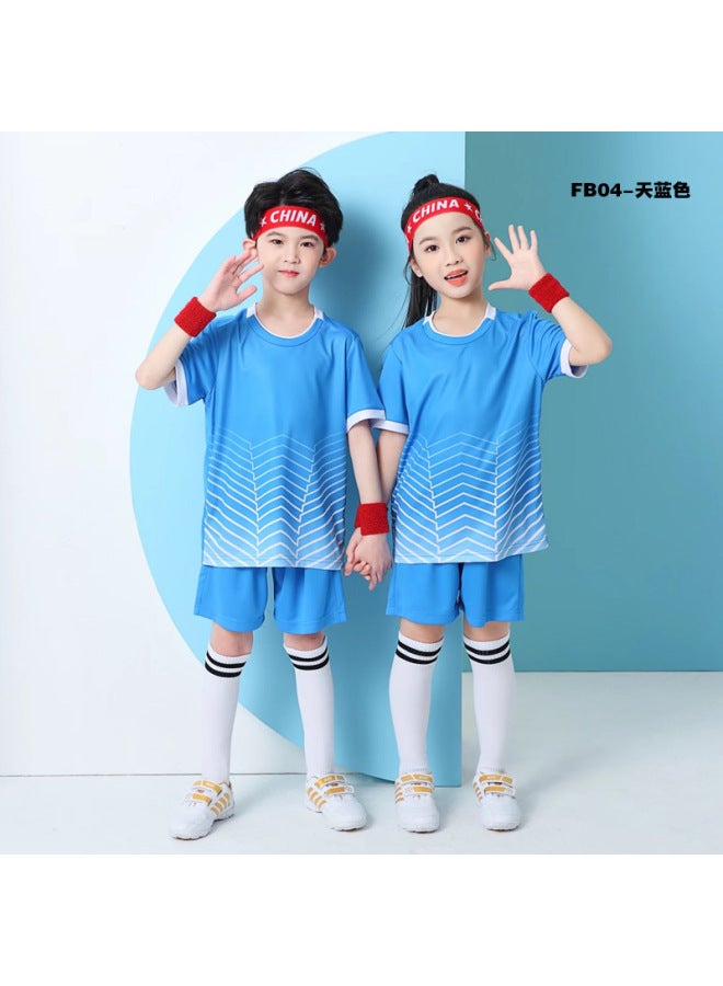 Children's Summer Training Camp Football Clothes Sports Training Suit Same Style Support Printing Toddler Jerseys