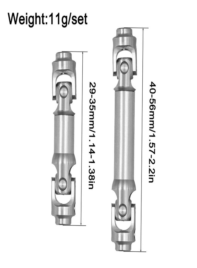 XSYGO Drive Shaft Stainless Steel Front Rear Center Driveshafts for 1/30 Axial SCX30 Upgrades - Image 2