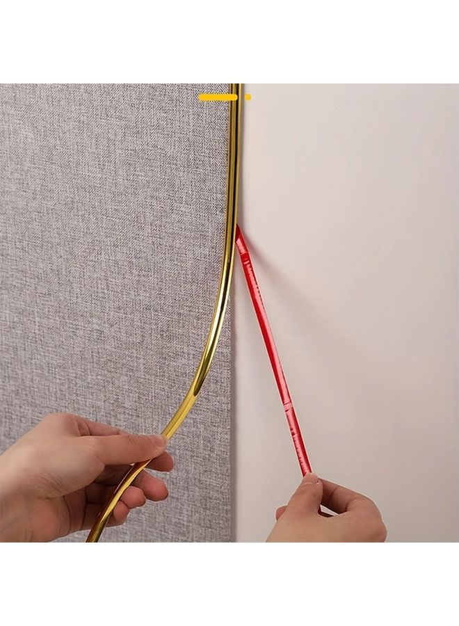 Golden Self Adhesive PVC Wallpaper Border Decoration Strip Easy Peel And Stick - Image 4