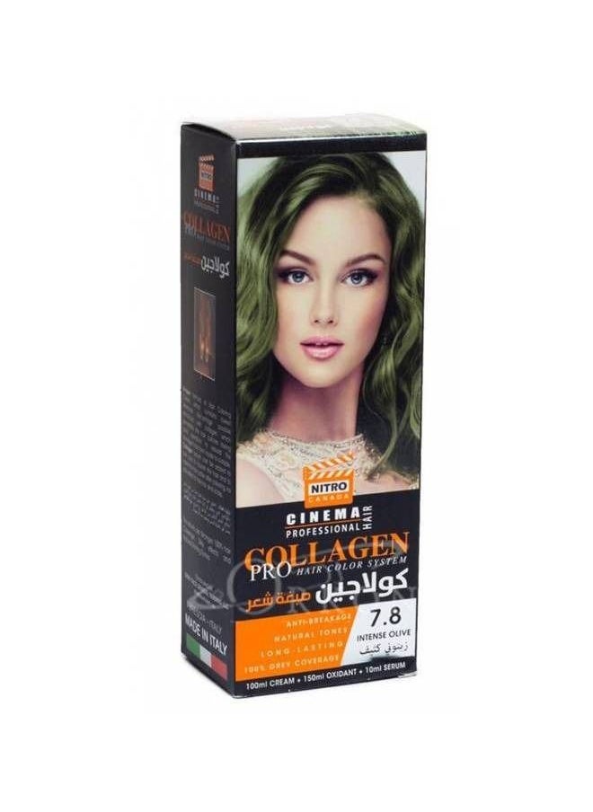 نيترو كندا كولاجين صبفة شعر زيتوني كثيف 