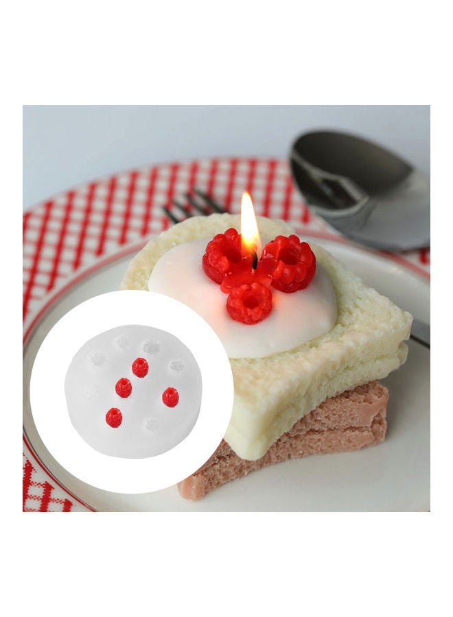 NIBEMINENT Heat-resistant Silicone Fruit Blueberry Mold White 10x10x3cm - Image 2