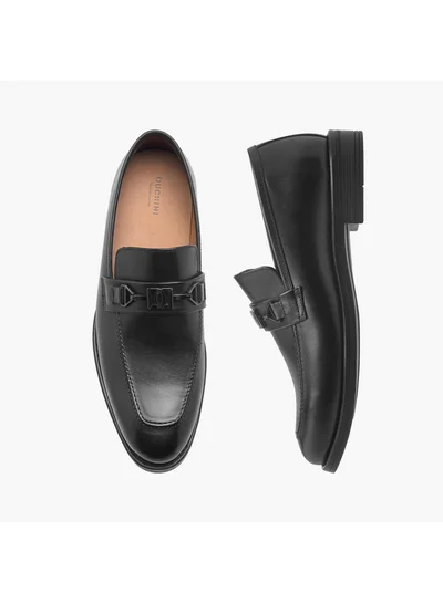 DUCHINI Men's Buckle Detail Slip-On Shoes