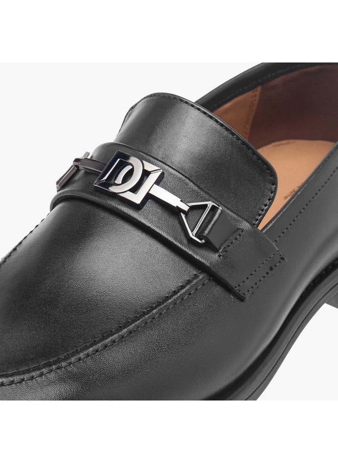 DUCHINI Men's Buckle Detail Slip-On Shoes  - Image 4