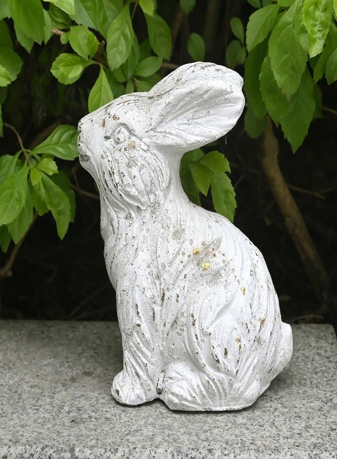 All Chic Cement Rabbit Statues (White) - Image 5