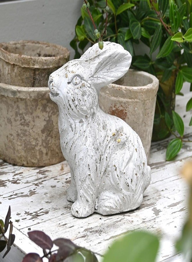 All Chic Cement Rabbit Statues (White) - Image 1