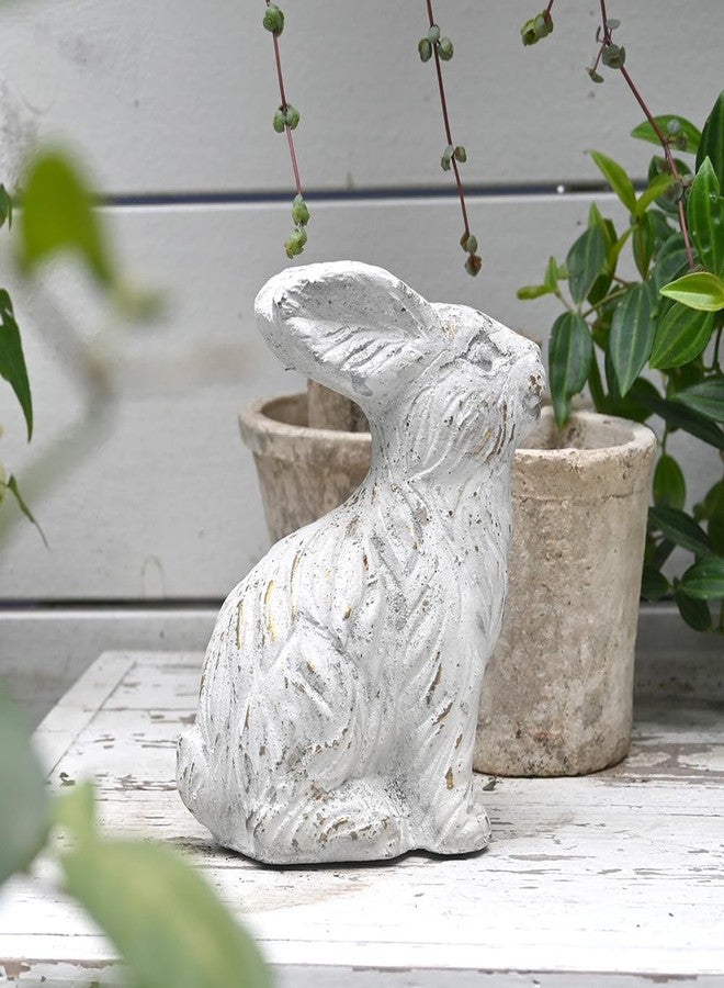 All Chic Cement Rabbit Statues (White) - Image 4