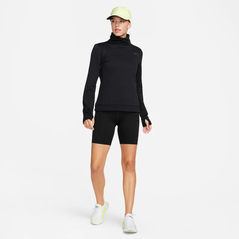 Nike Black Women's Therma-FIT Swift Element Running Top for Women | Best Price UAE