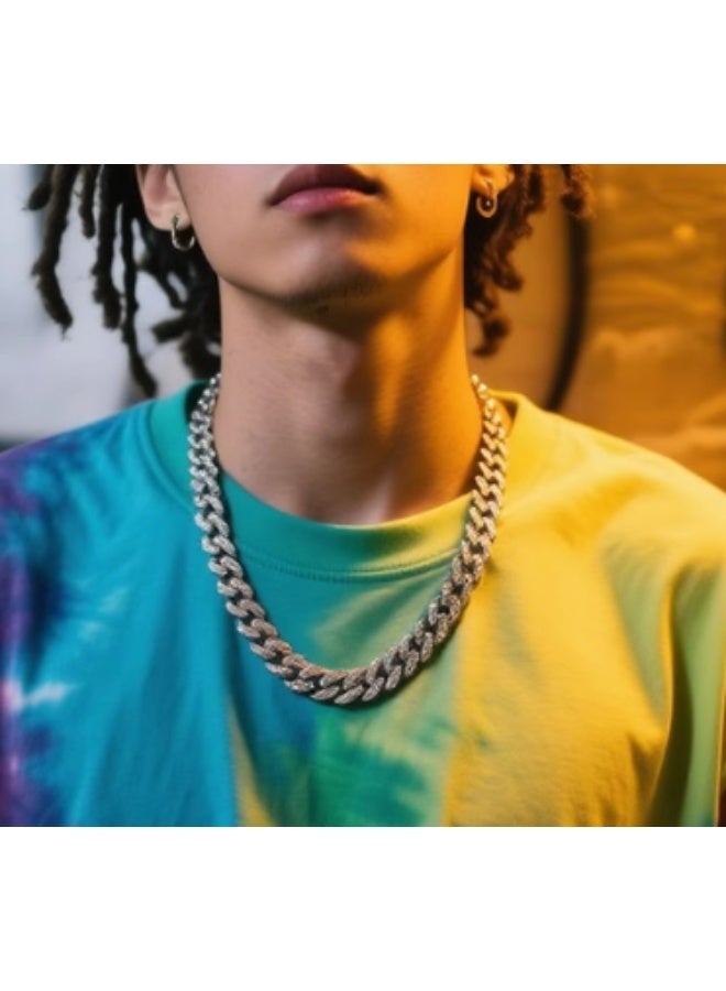 KUYING Full Diamond And Dense Diamond Cuban Chain Men's - Image 2