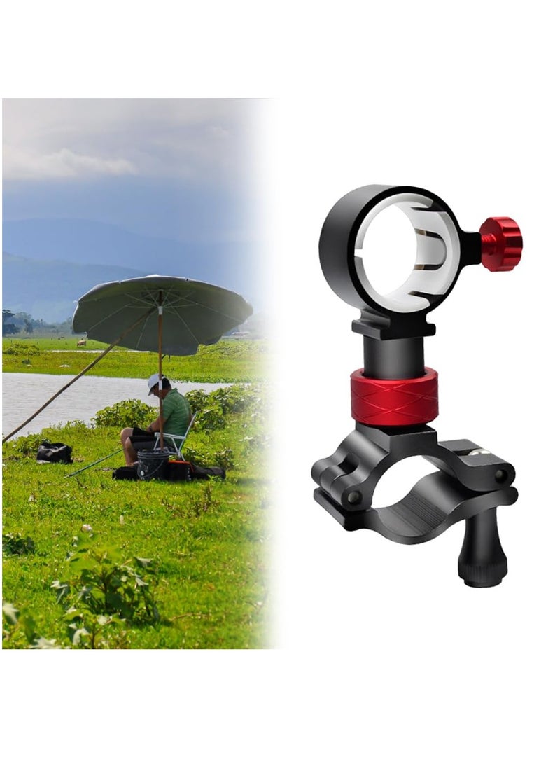 Adjustable Aluminum Fishing Chair Umbrella Holder Universal Mount Clip for Rod and Parasol - Image 1