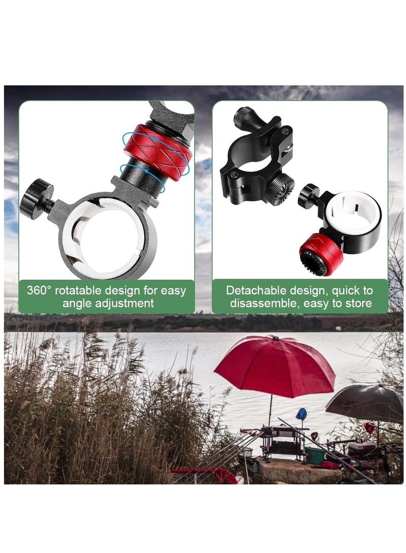 Adjustable Aluminum Fishing Chair Umbrella Holder Universal Mount Clip for Rod and Parasol - Image 4