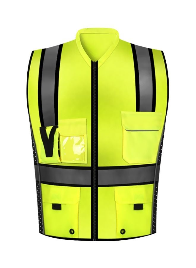 Reflective Safety Vest Fluorescent Yellow/Black M - Image 1