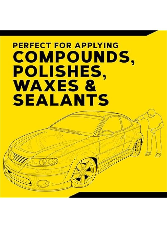 Generic 4 Foam Applicator Pads, 4 Count - Ultra-Soft Hand Applicators with a Tight-Cell Foam Construction for a Smooth Application of Waxes, Polishes, Tire Dressing, Protectants and More, 4 Pack  - Image 4