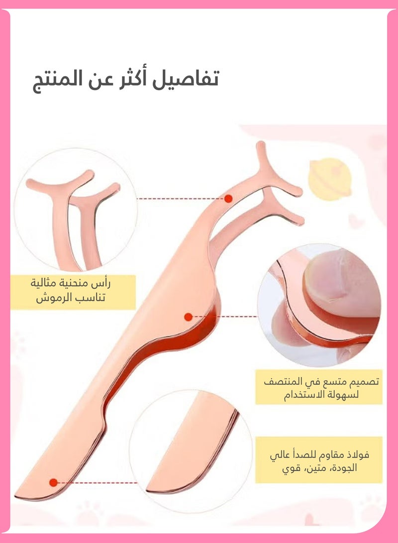 لوميا مشبك إزالة الرموش متعدد الوظائف، أداة وضع الرموش الصناعية، قبضة مريحة وسهلة للمبتدئين والمحترفين (ذهبي) - Image 4