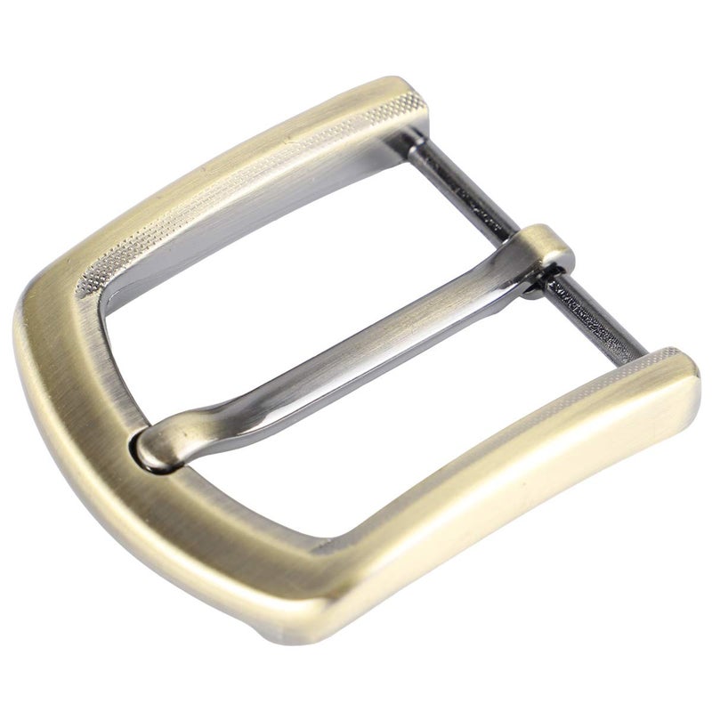 McFanBe 1.5 Inches (38-40 mm) Belt Buckle Single Prong Square Replacement Buckle for Men Women Belt (Grey09) - Image 1