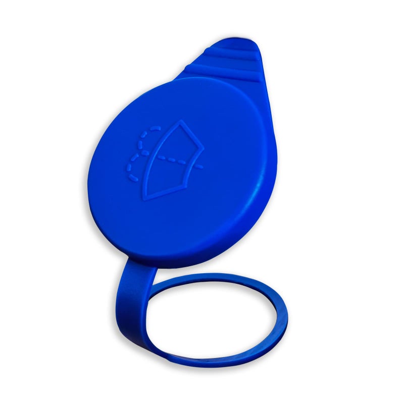Generic KEVWR Car Washer Bottle Cap for Replacement Windshield Washer Fluid Reservoir Cap KT1Z17632A, Windshield Washer Fluid Reservoir Cap, CP9Z-17A605-A Compatible With Ford Focus 2012-2018, Blue, Plastic  - Image 1