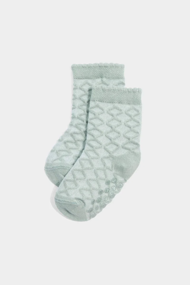 ديفاكتو Baby Girl Printed 3 piece Long Cotton Socks