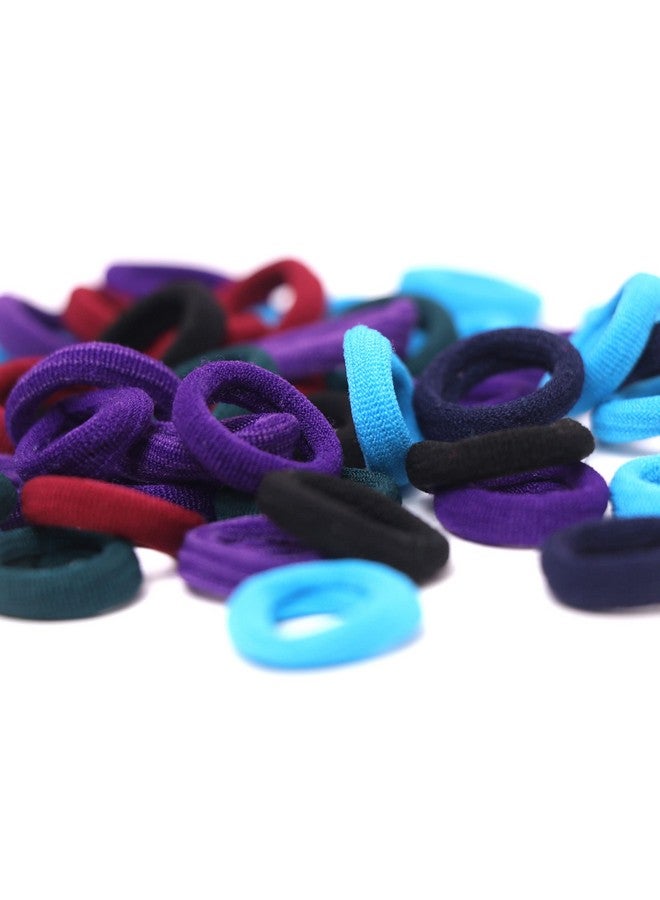 Honbon Hair Rubber Bands Hair Bands Cotton Elastic Rubber Bands Accessories for Women and Girls Multi Color (Pack of 48) - Image 2