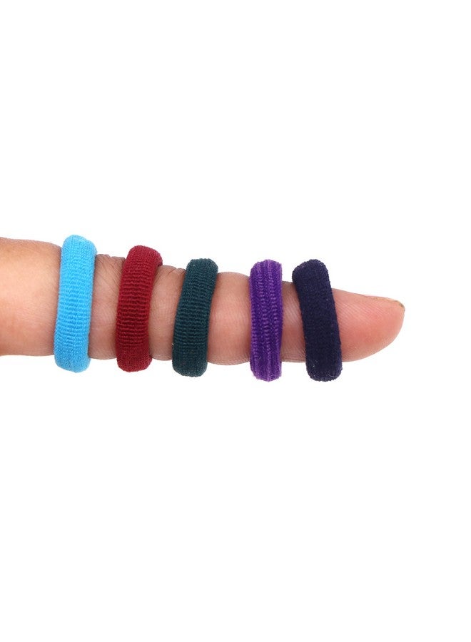 Honbon Hair Rubber Bands Hair Bands Cotton Elastic Rubber Bands Accessories for Women and Girls Multi Color (Pack of 48) - Image 3