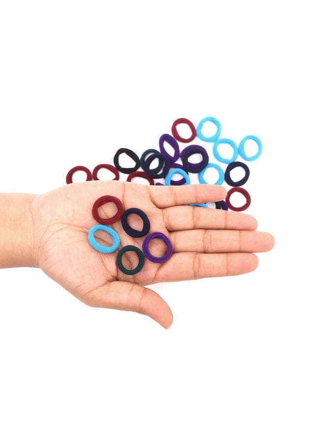 Honbon Hair Rubber Bands Hair Bands Cotton Elastic Rubber Bands Accessories for Women and Girls Multi Color (Pack of 48) - Image 4