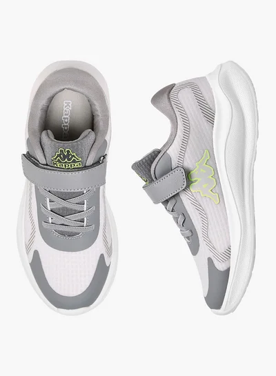Kappa Boys' Logo Print Sport Shoes with Hook and Loop Closure