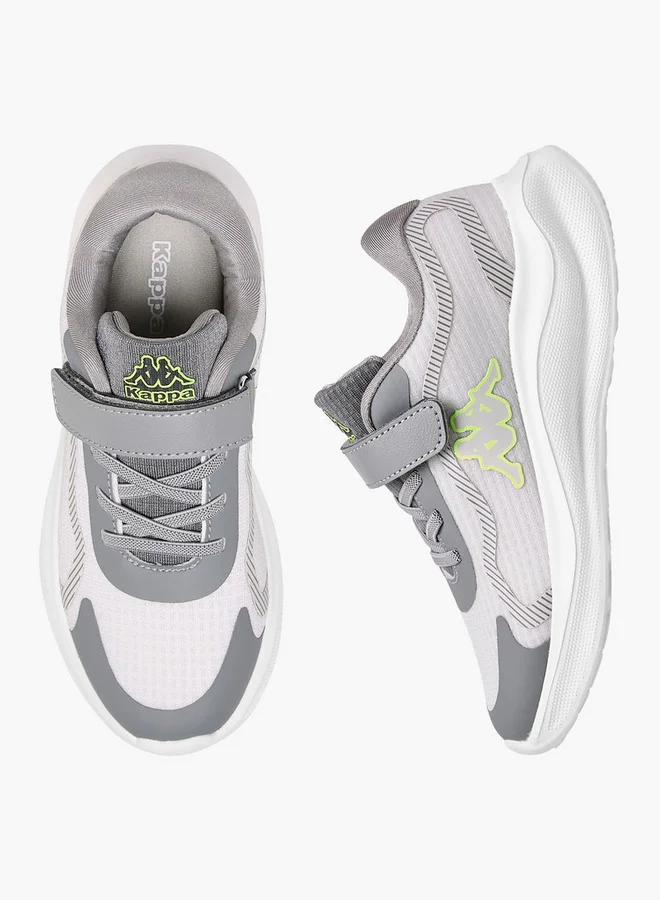 كابا Boys' Logo Print Sport Shoes with Hook and Loop Closure