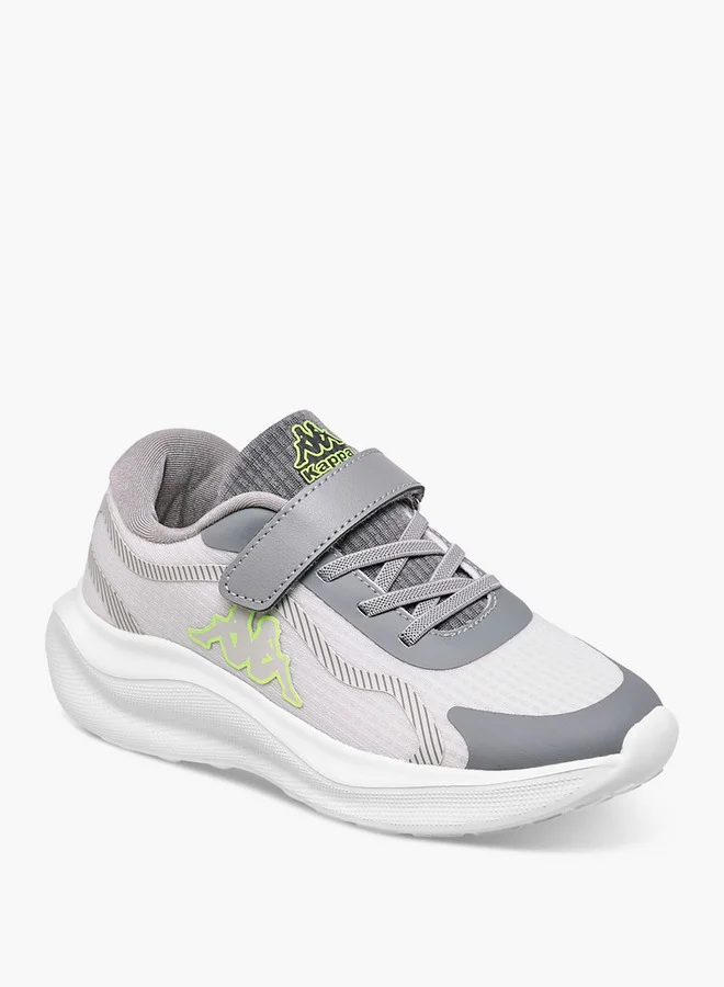 كابا Boys' Logo Print Sport Shoes with Hook and Loop Closure