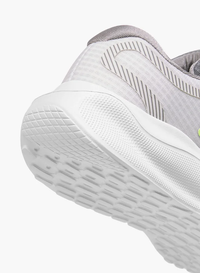 Kappa Boys' Logo Print Sport Shoes with Hook and Loop Closure