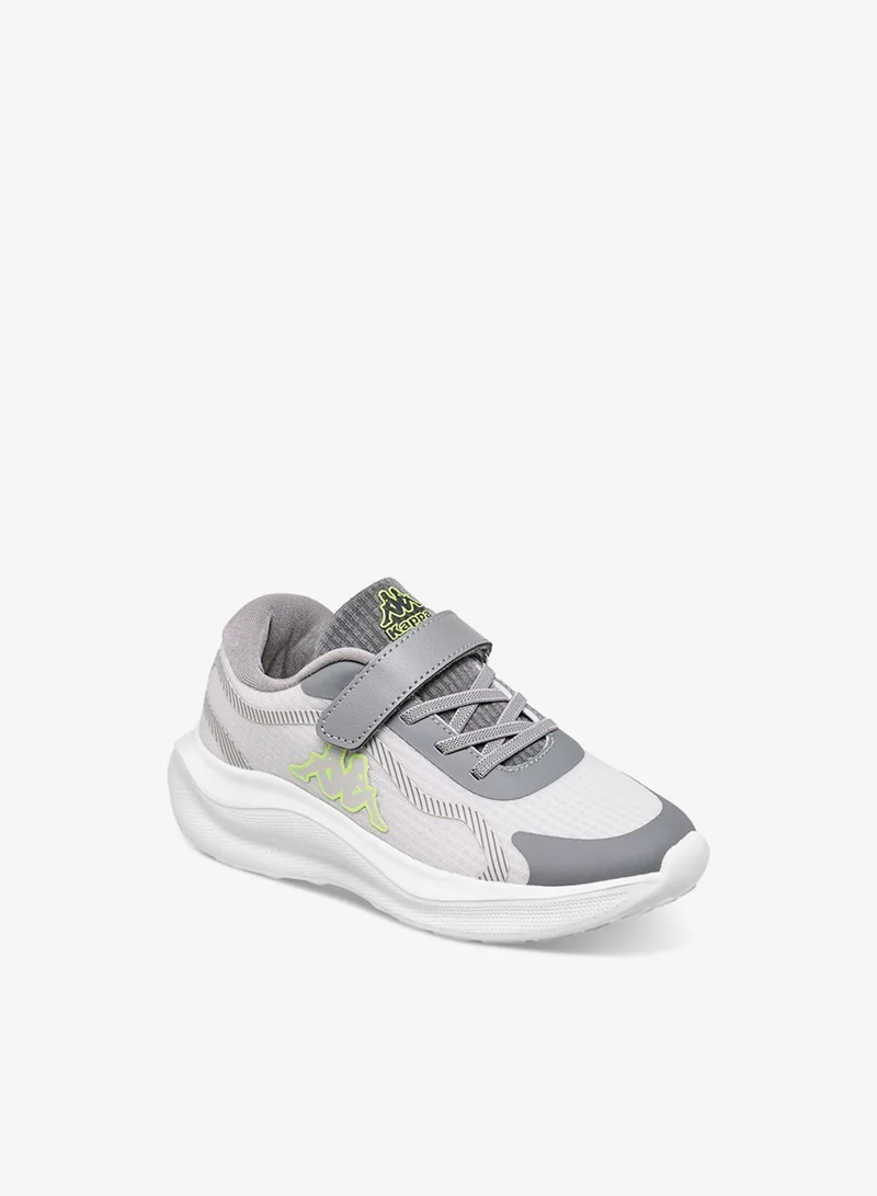 Kappa Boys' Logo Print Sport Shoes with Hook and Loop Closure