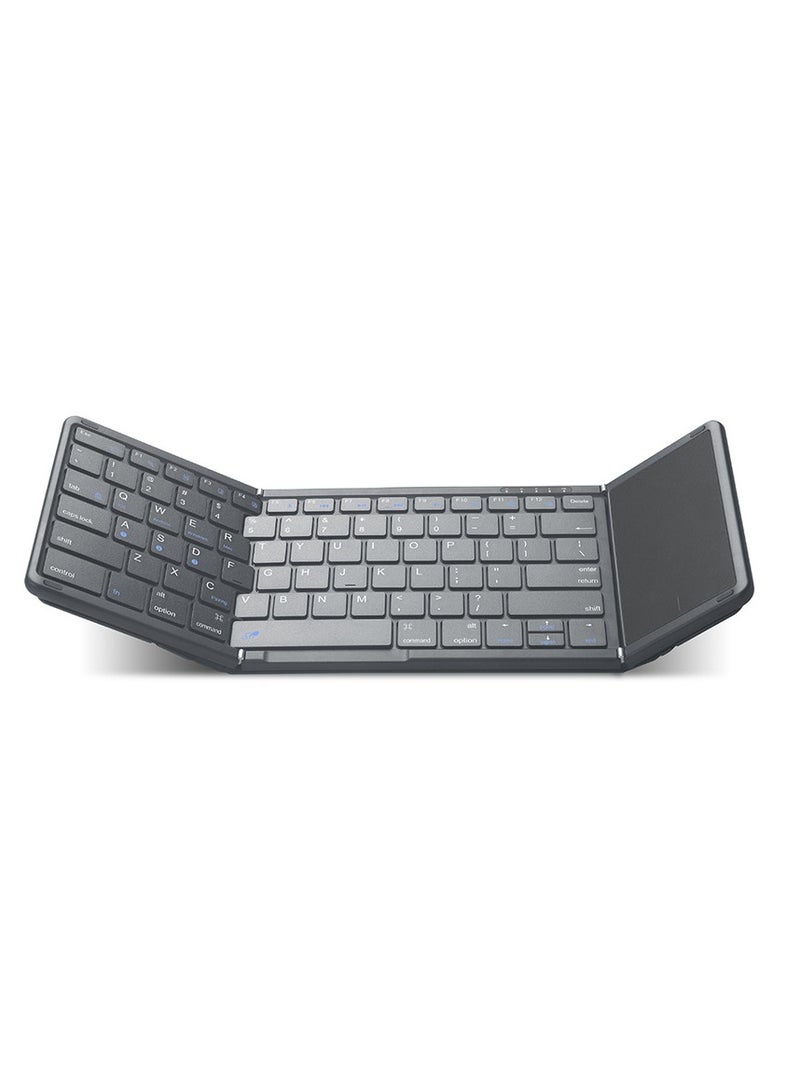 General New B099T Triple Folding Portable Wireless Mini Touch Keyboard Bluetooth Touch IOS Portable Mobile Phone Tablet  - Image 2