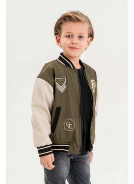 Gold Class Kidswear Gold Class Embroidered Double Pocket Waterproof College Boys Jacket  - Image 3