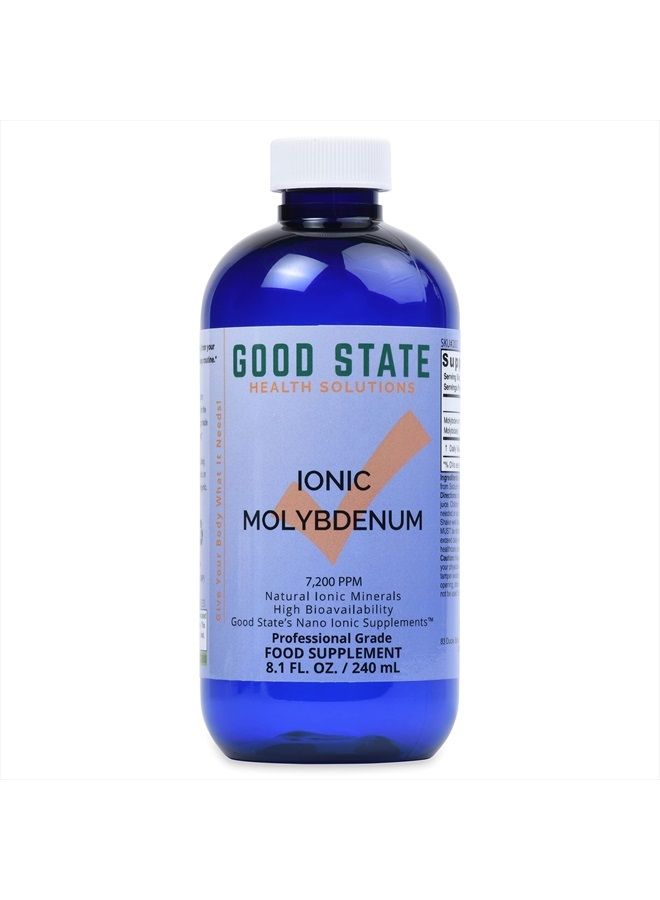 Good State Liquid Ionic Molybdenum (96 servings at 2 mg elemental, plus 2 mg fulvic acid - 8 fl oz) - Image 1
