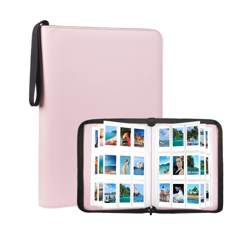 Ruibytree 540 Pockets Photo Album Book for Fujifilm Instax Mini 12 11 9 99 90 8+8 7+ 50s 40 25 26 EVO Instant Camera  Polaroid Snap/Snap Touch/PIC-300P/Z2300/ SocialMatic Zip Instant Printer (Pink) - Image 1
