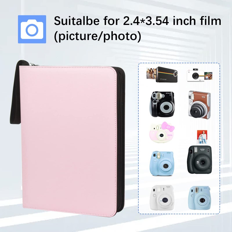Ruibytree 540 Pockets Photo Album Book for Fujifilm Instax Mini 12 11 9 99 90 8+8 7+ 50s 40 25 26 EVO Instant Camera  Polaroid Snap/Snap Touch/PIC-300P/Z2300/ SocialMatic Zip Instant Printer (Pink) - Image 2
