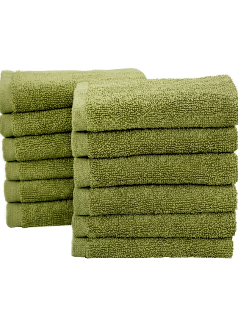Bliss Casa Bliss Casa 100% Combed Cotton Washcloths (12 Pack, 30 x 30 CM) - 500 GSM Washcloth, Face towel Set Highly Absorbent Quick Dry and Soft Towels