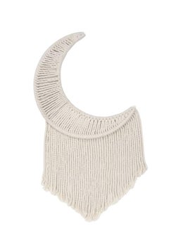 Generic Boho macrame Ramadan star in the shape of acrescent, hanging from cotton threads, in a distinctive  style 
