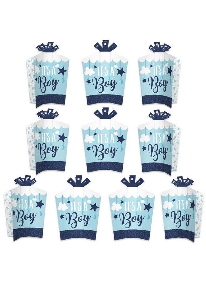 Big Dot of Happiness It’S A Boy Table Decorations Blue Baby Shower Fold And Flare Centerpieces 10 Count  - Image 2