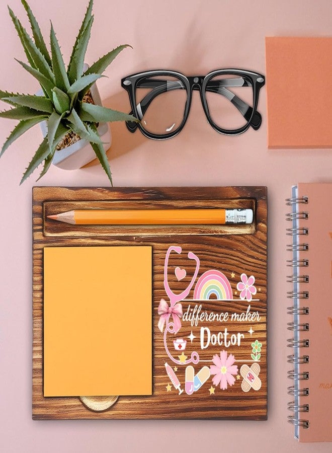 MFOMFO Doctor Appreciation Gift, Cute Medical Office Desk Decor, Best Thank You Gift for Doctors, Doctor's Day Gifts for Doctor, Hospital Staff & Medical Professionals Self-Stick Note Pad Holder-LBB44 - Image 2