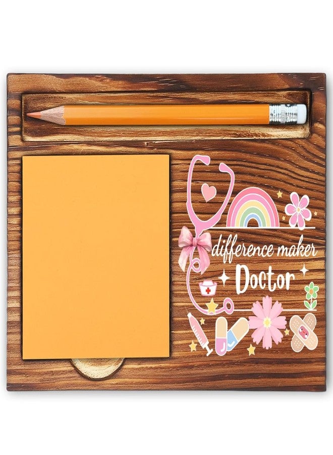 MFOMFO Doctor Appreciation Gift, Cute Medical Office Desk Decor, Best Thank You Gift for Doctors, Doctor's Day Gifts for Doctor, Hospital Staff & Medical Professionals Self-Stick Note Pad Holder-LBB44 - Image 1