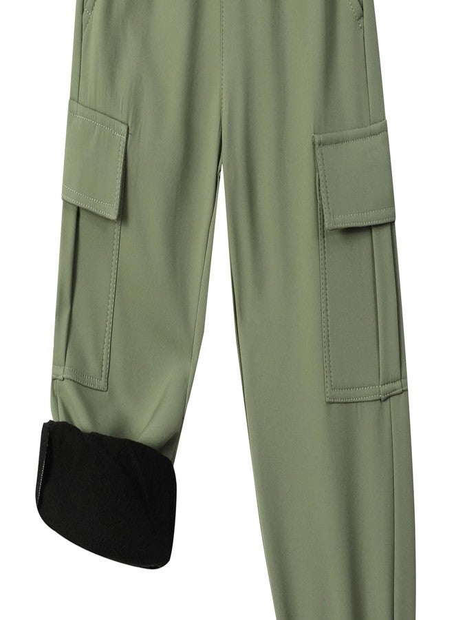 XiaoLongRen Toddler Warm Skiing Snow Pants Baby Boys Girls Waterproof Cargo Hiking Pants Kids Fleece Lined Winter Sweatpants, D.gray, 2 Years - Image 3