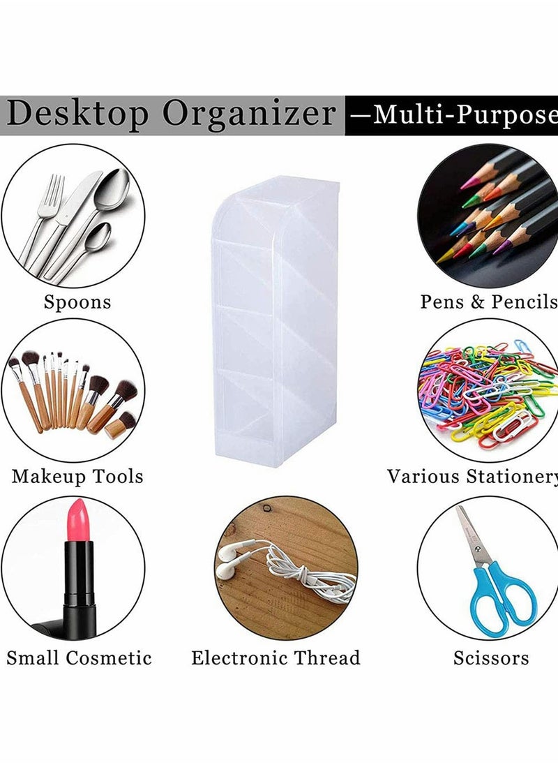 Excefore Pen Holder Box, Desk Pen Pot, Pencil Holder, Pen Organizer Storage, Kids School Stationary Organiser Home Craft Supplies Pot For Office, School, Home, Eid Ramadan Decoration, Home Supplies  - Image 2