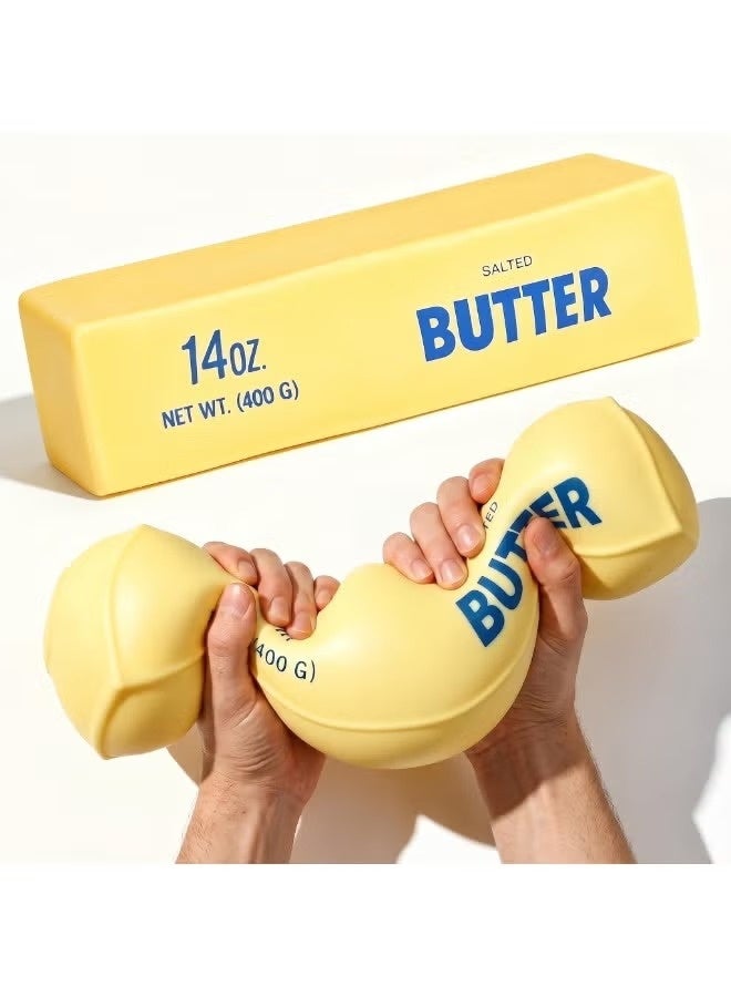 Realistic Butter Stick Squishy Toy, Slow-Rise TPR Stress Reliever Fidget Toy, 14oz (400g)