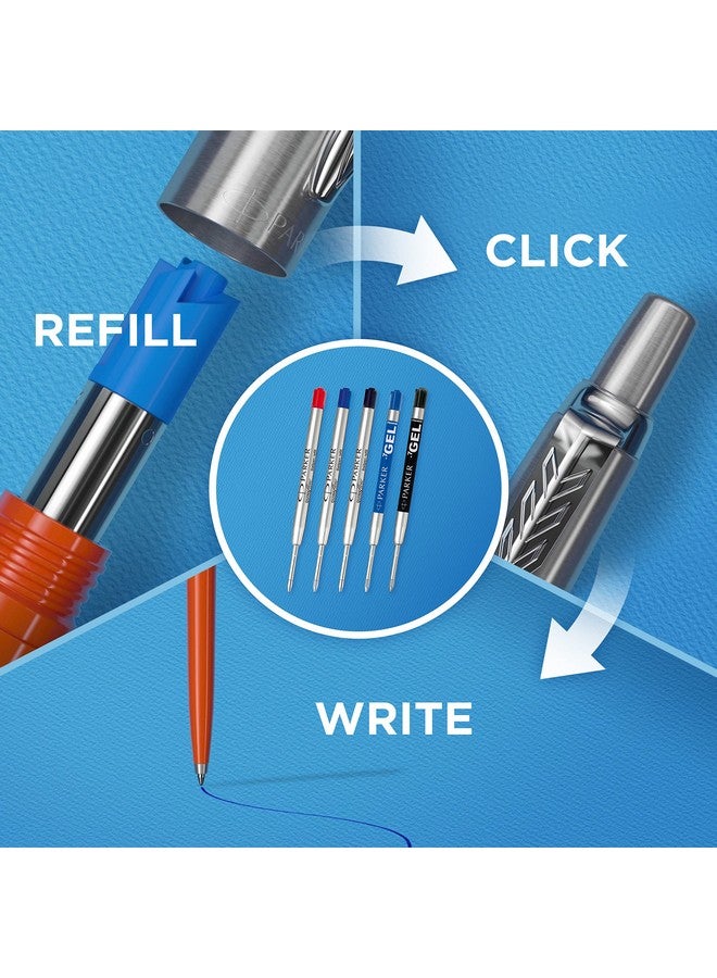 PARKER Jotter Ballpoint Pen Stainless Steel With Chrome Trim Medium Point Blue Ink Gift Box Great For Stocking Stuffer Teacher Gifts And Gifts For College Students - Image 5