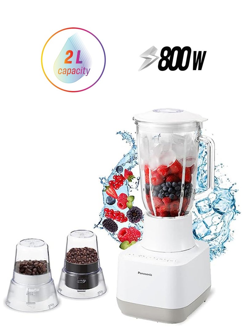 Panasonic Blender, Ice Crushing 1 Year Warranty 2 L 800 W MX-MG5421CTZ Beige - Image 1