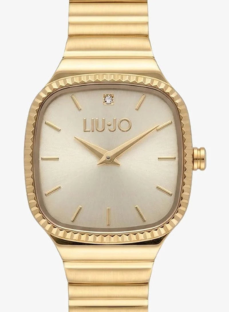 Liu Jo Women's Casual Belmira Watch, 25 mm, Gold-Tone Bracelet, Champagne Dial