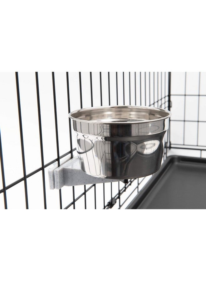 ليكسيت أوعية قفص ليكسيت سريعة القفل للكلاب والقطط والأرانب والحيوانات الأليفة الأخرى (20 أونصة، من الفولاذ المقاوم للصدأ) - Image 5