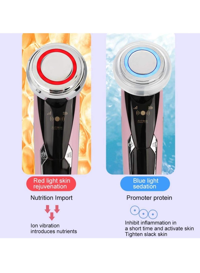 Excefore Facial Beauty Instrument, Face Skin Cleansing Rejuvenation Machine, Beauty Machine Face Lifting Instrument, Anti-Wrinkle Skin Care and Promoting Absorption of Cream, Pink - Image 4