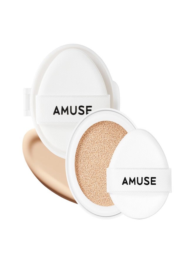 اميوز عبوة إعادة تعبئة كريم الأساس Amuse SEOUL Ceramic Skin Perfector Cushion Foundation ([عبوة إعادة تعبئة] 02 HEALTHY) | يدوم طويلاً، خفيف الوزن، شبه مطفي، تغطية مثالية، مضاد للحساسية، جمال كوري، نباتي (15 غ / 0.52 أونصة). - Image 1